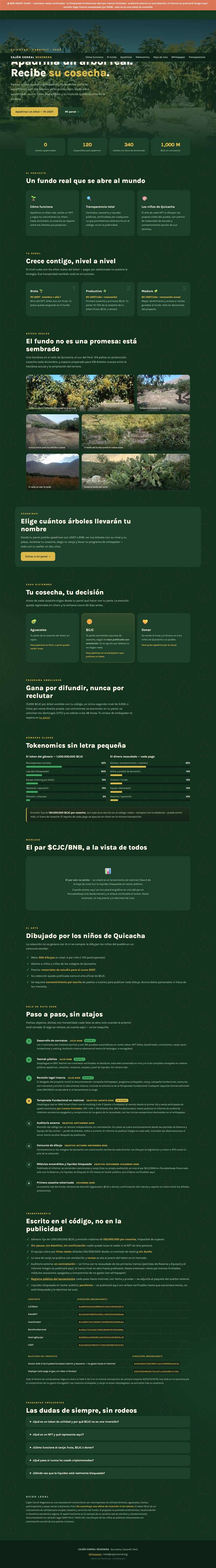 Web completa de Cajón Corral Regenera